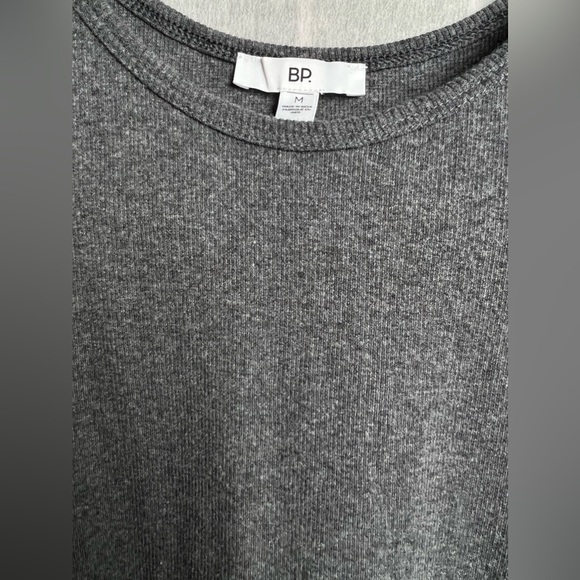 BP . Womens Bodycon Dress Gray Stretch Jewel Neck Sleeveless - Picture 3 of 3